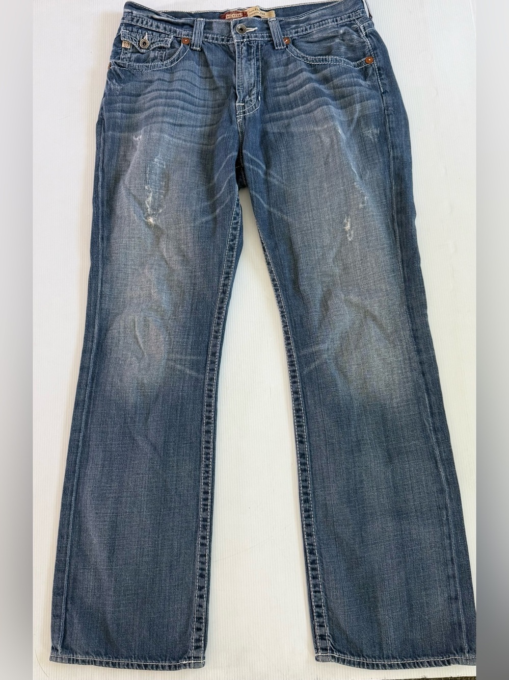 Big Star Denim Jeans Men's Size 36x34 Eastman Relaxed Straight Buckle